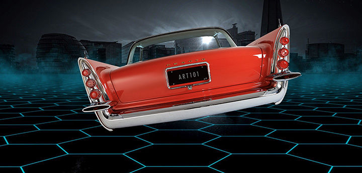 1957 Desoto illustration by Andy Markley, Art101.