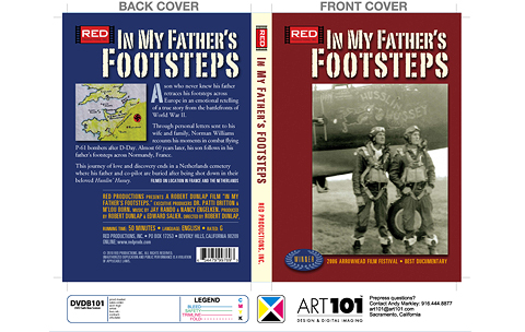 art101.com: In My Father's Footsteps DVD slip cover design