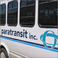 Paratransit, Inc., vehicle livery design by Art101