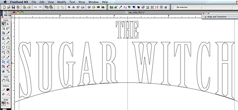 art101.com: The Sugar Witch custom typography